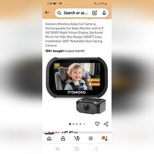 Itomoro Wireless Baby Car Camera